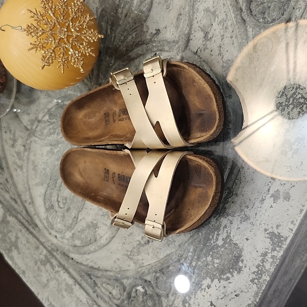 Birkenstock Birko Flor Women's YAO BALANCE Gold - Picture 3 of 10